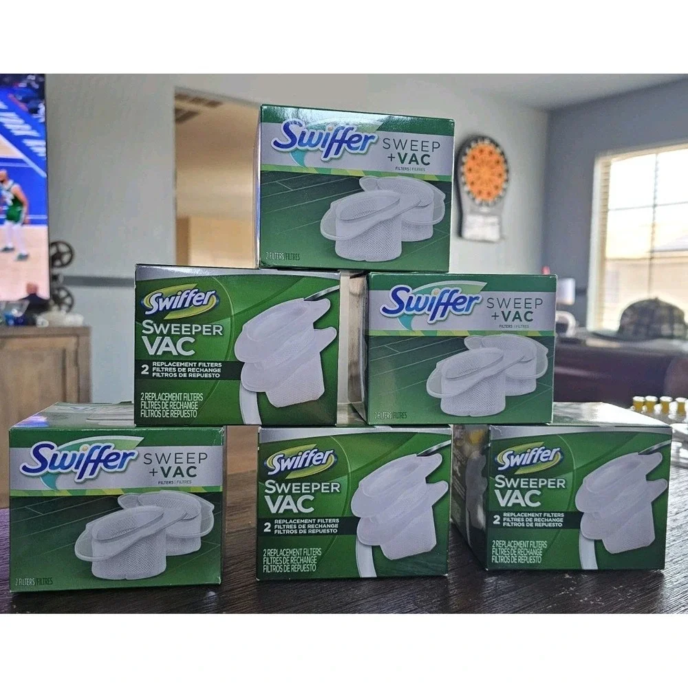 6-Swiffer Sweeper Vac Vacuum 2 Pack Replacement Filters